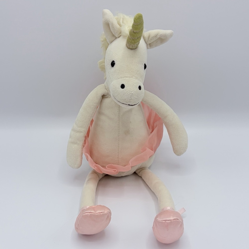 Jellycat London Dancing Darcey Ballet Unicorn Tutu Plush  Retired White Pink